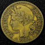Cameroon Aluminum-Bronze 1924 2 Francs Paris Mint 27mm KM# 3 (22 919)