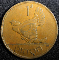 Ireland Republic Bronze 1928 1 Penny Hen with chicks 1st Year KM# 3 (23 699)