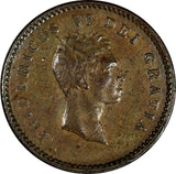 Denmark Frederik VI Copper 1810 IC 2 Skilling 2 YEARS TYPE ch.XF KM# 670 (579)