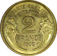 France Aluminum-Bronze 1938 2 Francs KM# 886 RANDOM PICK (1 Coin) (170)