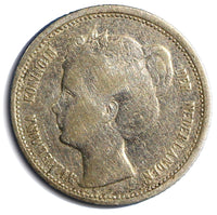 Netherlands Wilhelmina I Silver 1898 10 Cents 15mm KM# 119 (4772)