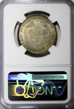 Colombia Silver 1886 50 Centavos Bogota NGC  AU DETAILS Toned KM# 177a.1 (030)