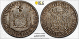 Mexico Philip V Silver 1740/30 Mo MF 2 Reales Overd PCGS XF DET. Chop Mark KM#85