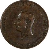 NETHERLANDS Copper 1814 Medal Inauguration of WILLEM I 23mm ORANJE NASSAU (259)