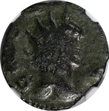 ROMAN.Gallienus AD 253-268  BI Double-Denarius / MARS NGC (131)