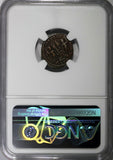 ROMAN CONSTANTIUS II as Caesar AD 337-361 AE3/4 Nummus /Two soldiers NGC (249)