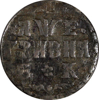Russia Peter I the Great Silver 1705 БК	Grivennik Krasny Mint RARE KM# 121 (71)