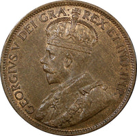 Canada George V Bronze 1918 1 Large Cent UNC KM# 21 (24 056)