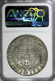 AUSTRIA Leopold V Silver 1632 Thaler HALL ERROR "AVSTIAE" NGC MS62  DAV-3338A(5)