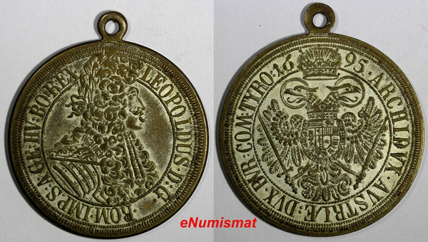 AUSTRIA House of Habsburg, Leopold I, 1657-1705 Medal 1695 Thaler 45mm (15 559)