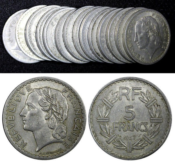 France Aluminium 1945 1 Franc WWII KM# 885a.1 RANDOM PICK (1 Coin)  ( 22 176)