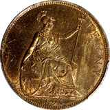 Great Britain Victoria Bronze 1895 1 Penny PCGS UNC DETAILS S-3961 KM# 790 (18)