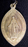 Religious Catholic Medal 1830  Virgin Mary .St Joseph Modèle Pureté 28mm x 48 mm