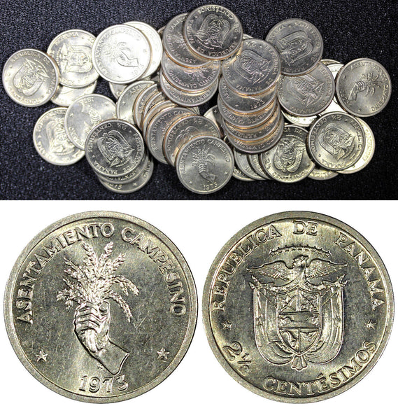 Panama 1973 2 1/2 Centesimos F.A.O.  UNC/ BU KM# 32 RANDOM PICK (1 Coin) (165)