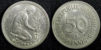 Germany - Federal Republic Copper-Nickel 1950 D 50 Pfennig Munich KM# 109.1 (1)