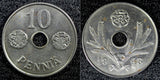 FINLAND Iron 1943 10 Pennia WWII Issue BU Coin KM#34.1 (23 023)