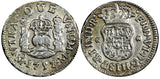 Mexico SPANISH COLONY Ferdinand VI Silver 1753 Mo M 1/2 Real KM# 67.1 (033)