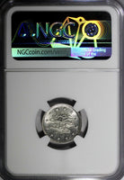 Turkey Mehmed V Silver AH1327//3 (1911) 2 Kurush NGC MS64 Toned KM# 749 (038)