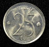 Belgium Baudouin I 1964 25 Centimes Dutch text UNC KM# 154.1 (22 708)