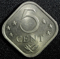 Netherlands Antilles Copper-Nickel 1971 5 Cents UNC KM# 13 (23 730)