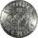 Finland Silver 1952 H 500 Markkaa Olympic Games Mintage-586,000.KM# 35 (19 435)