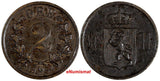 NORWAY Oscar II Bronze 1884 2 Ore Norwegian Lion KEY DATE KM# 353 (13 152)