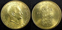 Denmark Frederik IX Aluminum-Bronze 1957 C S 2 Kroner GEM BU 31mm KM# 838.2 (33)