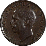Italy Vittorio Emanuele III Bronze 1936 R 5 Centesimi ch.XF SCARCE KM# 59 (25)