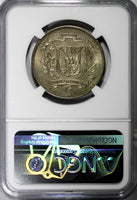 Dominican Republic 1968 1/2 Peso NGC MS64 Mintage-600 000 KM# 21a.1 (023)