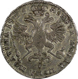 Russia Peter I Silver 1725 Poltina Krasny Mint, Moscow Toned Diakov-1641 RARE