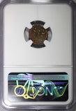 EASTERN ROMAN Theodosius II AD 402-450 AE4 NUMMUS / Three Emperors NGC (031)