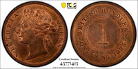 British Honduras Bronze 1885 1 Cent PCGS MS63 RB Mintage-72,000 KM# 6 (13)