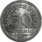 Germany - Weimar Republic Aluminium 1921 E 50 Pfennig Unc KM# 27 (18 221)