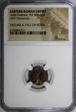 EASTERN ROMAN Aelia Eudoxia wife of Arcadius AD 400-404 AE3 Nummus/Cross NGC (1)