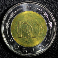 HUNGARY Bi-Metallic Lajos Kossuth 2002 BP 100 Forint GEM BU KM# 760 (23 868)