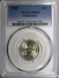 Guatemala 1995 10 Centavos PCGS  MS68 TOP GRADED BY NGC GEM BU KM# 277.6