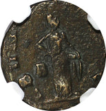ROMAN.Gallienus AD 253-268  BI Double-Denarius / Abundantia NGC (125)