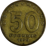 Germany - Democratic Republic (DDR) Aluminum-Bronze 1950 A 50 Pfennig KM# 4 (29)
