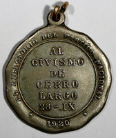 URUGUAY 1920 Medal Revolutionary Greek Centaur AL CIVISMO DE CERRO LARGO (308)