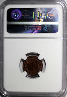 Germany 1936-A 1 Reichspfennig NGC MS62 RB 1GRADED HIGHEST KM# 37 (008)