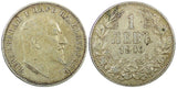 Bulgaria Ferdinand I Silver 1910 1 Lev Toned KM# 28 (22 285)