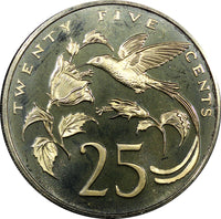 JAMAICA 1971 FM 25 Cents  32.3 mm KM# 56 (22 646)