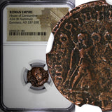 Roman Empire CONSTANS AD 337-350 AE4 BI NUMMUS (FOLLIS) /Two victories NGC (223)