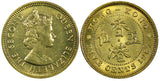 Hong Kong, Prc Elizabeth II 1967 5 Cents Last Year Type UNC KM# 29.1 (270)