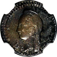 MEXICO Silver 1842 DO LR 1/4 Real Quarto NGC VF25 Durango Mint SCARCE KM# 368.2