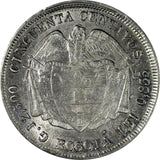 Colombia Silver 1882 5 Decimos Bogota Mint KM# 161.1 (20 109)