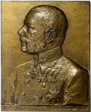 AUSTRIA Medal Bronze Plaque By Tautenhayn Archduke Friedrich (1856-1936) 94,18g.
