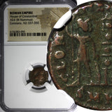 ROMAN Constans AD 337-350 AE4 BI Nummus / Army Soldiers NGC (090)