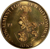 SWEDEN Local Token coinage Bronze Malmo 10 Kronor 1979 35mm, 18.7g, UNC (18 368)