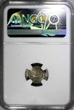 SWEDEN Carl XV  Silver 1869 ST 10 Ore Nice Toned Mintage-209,650 NGC MS63 KM#710